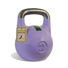 Гиря чемпионская Titan 22 кг (фиолетовая с зеленой полосой)