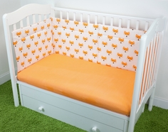 Защитные бортики для детской кроватки Magic City Пазитифчик на завязках