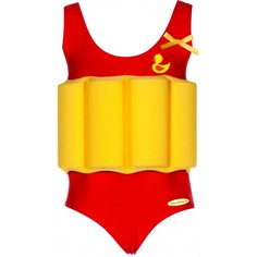 Детский купальный костюм для девочки Baby Swimmer Уточка красный, р. 92