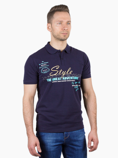 Футболка-поло мужская GD69300758 DAIROS синяя XL