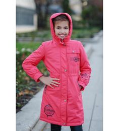 Пальто для девочек Duwali цв. розовый р-р. 158