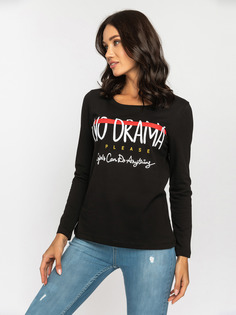 Лонгслив женский Dairos GD77294124 черный XL