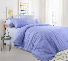 Пододеяльник "Эко 13 голубой" 2-спальный из Перкаля (100% Х/Б) Текс Дизайн