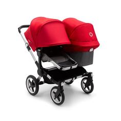 Коляска 2 в 1 Bugaboo donkey3 duo alu/grey melange/red complete