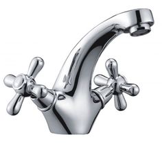 Смеситель двуручковый для раковины хром Haiba HB1025