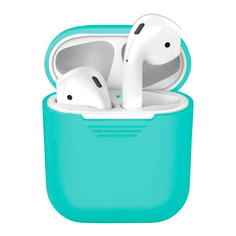 Deppa Чехол AirPods карабин mint