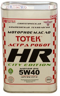 Моторное масло Тотек Астра Робот HR SAE 5W40 City Edition