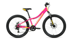 Велосипед Forward Jade 24 2.0 Disc 2021 12" розовый/золотой