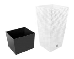 Кашпо для цветов Rato Square DRTS265-S449 (11/26,6 л) 2 предмета Prosperplast