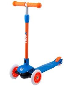 Ridex Самокат 3-колесный Hero, 120х80 мм, синий/оранжевый