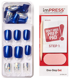 Накладные ногти KISS Impress Press-On Manicure One Step Gel Boss Lady 30 шт