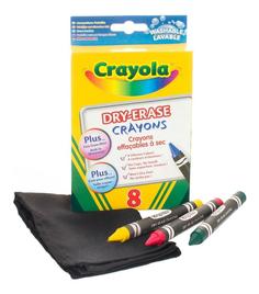 8 легко стираемых восковых мелков Crayola