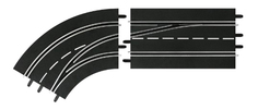Автотрек Carrera Поворот слева со сменой полосы, с внутренней на внешнюю