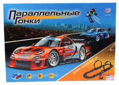 Автотрек Joy Toy Параллельные гонки 445 см с ручным генератором 0870