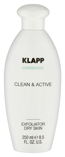 Тоник для лица Klapp Clean & Active Эксфолиатор для сухой кожи 250 мл