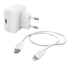 Сетевое зарядное устройство Hama H-183316, 1xUSB Type-C, 3 A, white