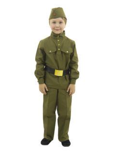 Военная форма Солдат с прямыми брюками детский (хлопок), Вестифика, р. 104-110
