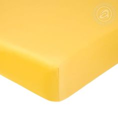 Простыня на резинке из сатина ЖЕЛТАЯ 160х200х20 Артпостель