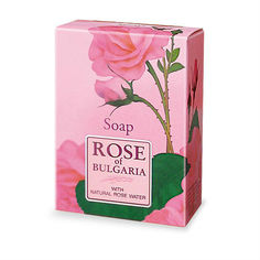 Мыло натуральное косметическое ROSE OF BULGARIA с частичками лепестков роз 100 г
