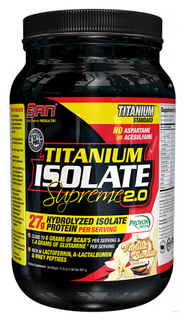 Протеин SAN Titanium Isolate Supreme 2.0, 908 г, vanilla sundae