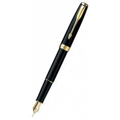 Ручка перьевая Parker Sonnet - Essential Black Lacquer GT, F