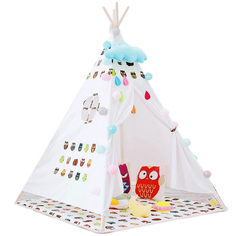 Вигвам детский с ковриком Nuobi, owls