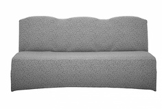Чехол на трехместный диван без подлокотников Venera "DVJSofa", жаккард, цвет серый
