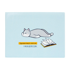 Обложка для зачетной книжки унисекс Kawaii Factory Сессия-депрессия