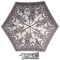 Зонт женский Jean Paul Gaultier mini Tour Eiffel Noir/Blanc