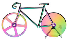 Нож для пиццы из нержавеющей стали The Fixie, радужный Doiy