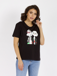 Футболка женская DAIROS GD69300977 черная S