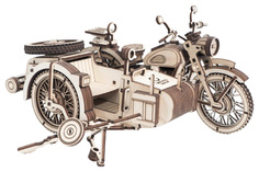 Сборная модель из дерева Lemmo Мотоцикл с коляской Уран 01-59