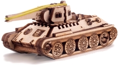 Деревянный конструктор с дополненной реальностью UNIWOOD UNIT Танк Т-34