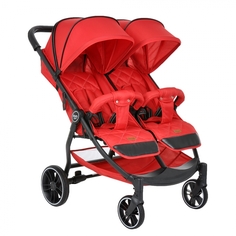 Коляска для двойни Pituso Duocity колеса PU RED/Красный