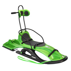 Санки пластиковые KHW Snow Comfort салатовые