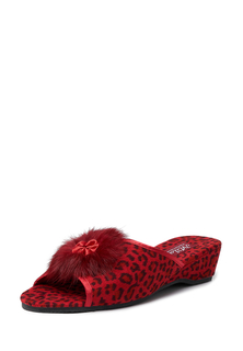 Домашние тапочки женские Smile of Milady DW-O-3-11-17 бордовые 39 RU