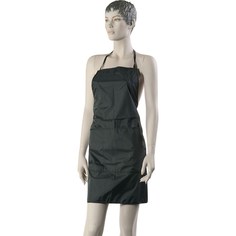 Фартук мастера Dewal для окрашивания полиэстер черный с боковыми затяжками 76x65 см