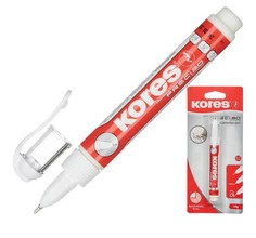 Ручка-корректор Kores Preciso с металлическим наконечником 8 мл 2 шт