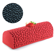 Коврик силиконовый трафарет 3D вкладыш (250х185 мм, СЕРДЦЕ) Silikomart