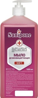 Жидкое мыло Sanipone Soft С ароматом Розы 1000 мл