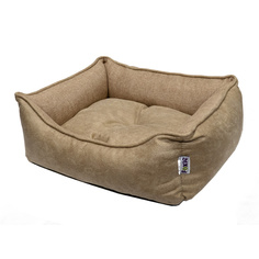 Лежанка для собак Foxie Colour замша 50x60x14см коричневый