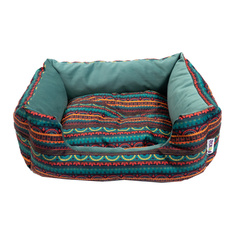 Лежанка для собак Foxie Ethnics велюр 50x60x18см разноцветный