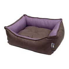 Лежанка для собак Foxie Colour замша 50x60x14см фиолетовый