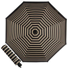 Зонт женский Jean Paul Gaultier 207-OC Stripes черный/бежевый