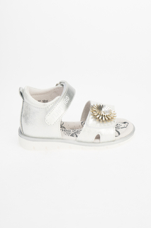 Сандалии для девочек Flamingo цв. серебристый р-р. 27