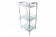 Этажерка Hoff 80267873 30х35х84 см, хром/белый