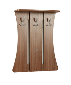 Настенная вешалка для прихожей Мебельсон Уют-1 Ясень Шимо темный Mebelson