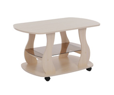 Журнальный столик Mebelson Барон 2 MBS_CZ-001_2 99,2х59,8х55,5 см, дуб млечный