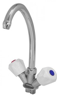 Смеситель СМ-М-ГП-М-2-к ЭКОНОМ (короткая ножка) (Ригель-Сиб) для кухни Ригельсиб