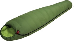 Спальный мешок Bask Trekking V2-M темно-зеленый/зеленый, правый